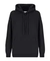 Laneus Hooded Knitted Sweater In Black