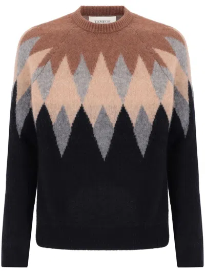 LANEUS INTARSIA-KNIT JUMPER