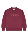 Laneus Interlock Embroidered Sweatshirt In Red