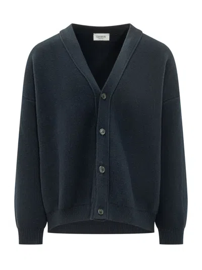 Laneus Knit Cardigan In Blue