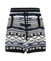 Laneus Knitted Bermuda Shorts In Black