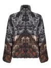 Laneus Knitted Bomber Jacket In Multi