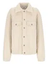 Laneus Knitted Buttoned Jacket In Neutral