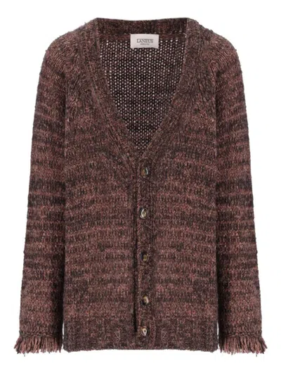 LANEUS LANEUS KNITTED CARDIGAN MAN CLOTHING