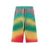 Laneus Knitted Drawstring Shorts In Multi