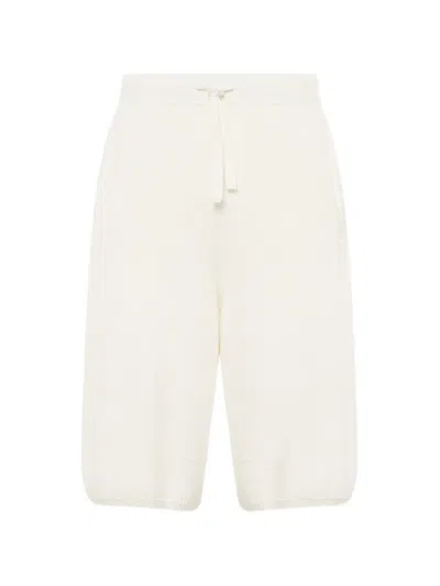 Laneus Knitted Drawstring Shorts In Neutral