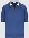 Laneus Polo In Filato Di Cotone In Blue