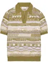 Laneus Polo A Maglia Irregolare In Green