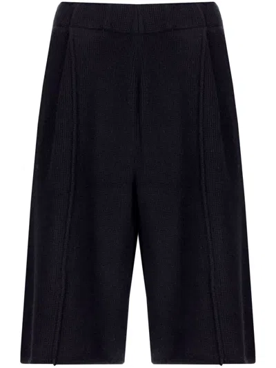 Laneus Knitted Shorts In Black
