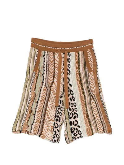 Laneus Knitted Shorts In Multi