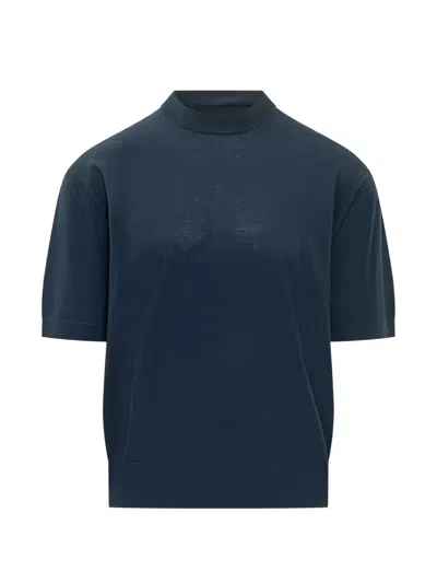 Laneus Knitted Short-sleeve T-shirt In Multi