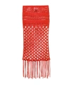 Laneus Knitted Skirt In Red