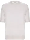 Laneus Knitted T-shirt In Neutrals
