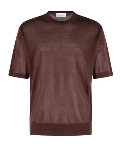 LANEUS LANEUS OVERSIZED KNITTED T-SHIRT