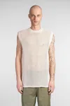 Laneus Knitwear In Beige Viscose In White