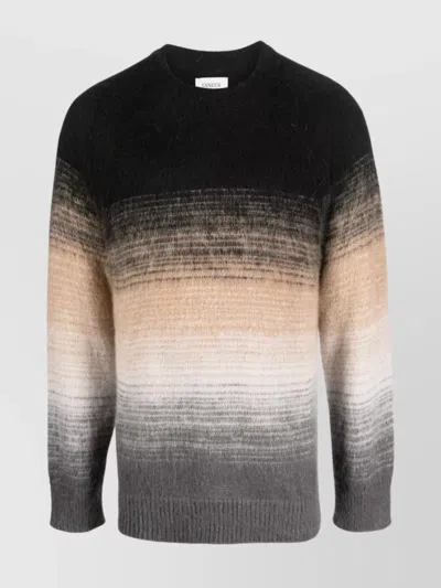 LANEUS KNITWEAR WITH GRADIENT PATTERN AND SOFT TEXTURE