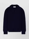 Laneus Relaxed Fit Polo Knitwear In Luxurious Wool-cashmere Blend In Black