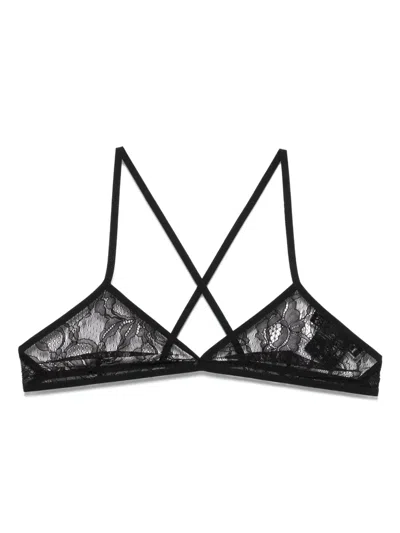Laneus Top Mit Spitze In Schwarz