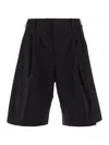 Laneus Light Wool Pants In Black