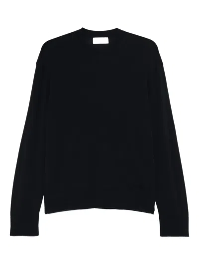 Laneus Logo-detail Crew Neck Sweater In Animal Print