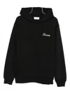 Laneus Logo-detail Hoodie In Black