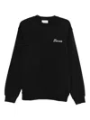 Laneus Logo-embroidered Sweatshirt In Black