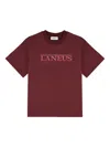 Laneus Logo-patch Jersey T-shirt In Red