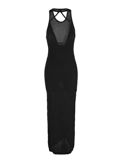 Laneus Long Dress In Black
