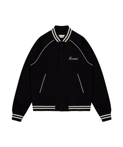 Laneus Long Sleeve Casual Jacket In Black
