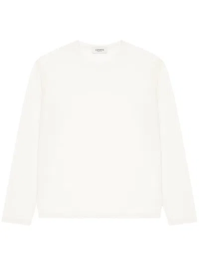 Laneus Long Sleeve T-shirt In White