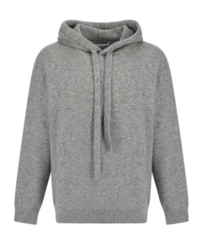 Laneus Long-sleeved Hooded Sweatshirt In Gray