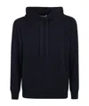 Laneus Hooded Knitted Sweater In Black