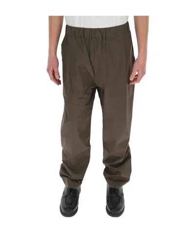 Laneus Loose Casual Pants In Brown
