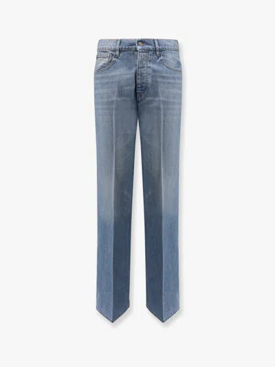 Laneus Loose Fit Jeans In Blue