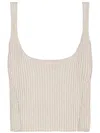 Laneus Lurex Tank Top In Neutrals