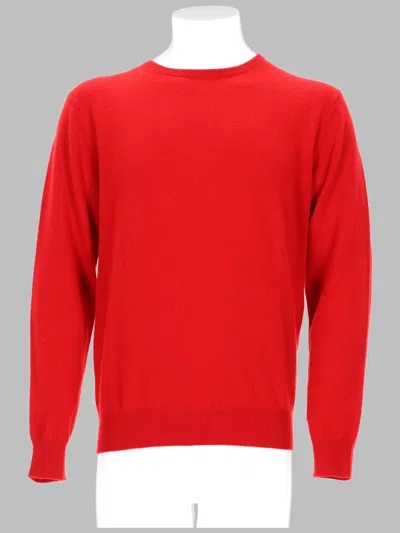 Laneus Maglia In Cashmere In Red