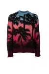 Laneus Pattern Intarsia-knit Ombré Jumper In Multi