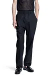 Laneus Cotton Poplin Pants In Black