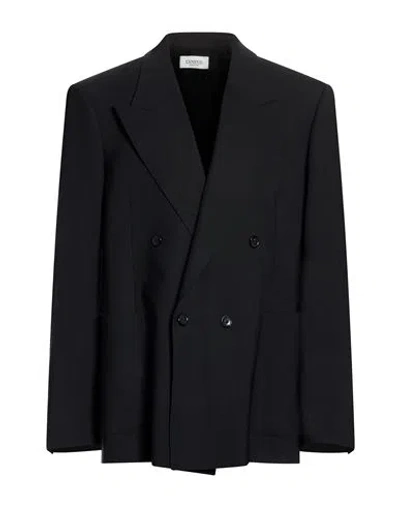 Laneus Man Blazer Black Size 40 Virgin Wool, Elastane