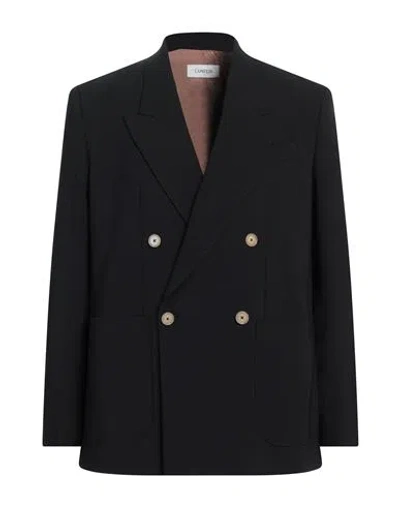 Laneus Man Blazer Black Size 40 Polyester, Virgin Wool, Elastane