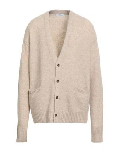 Laneus Man Cardigan Beige Size 42 Baby Alpaca Wool, Polyamide, Virgin Wool In Neutral