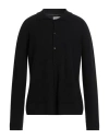 Laneus Man Cardigan Black Size 40 Merino Wool, Cashmere