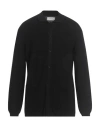 Laneus Man Cardigan Black Size 44 Cotton