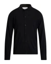 Laneus Man Cardigan Black Size 44 Virgin Wool, Cashmere