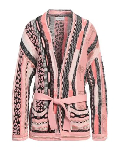 Laneus Man Cardigan Pink Size 40 Cotton