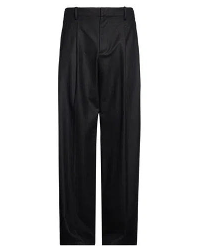 Laneus Man Pants Black Size 36 Virgin Wool, Polyamide, Elastane