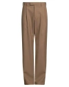 Laneus Man Pants Brown Size 30 Virgin Wool In Brown