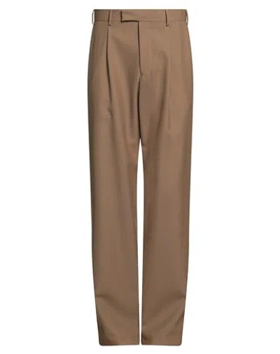 Laneus Man Pants Brown Size 30 Virgin Wool