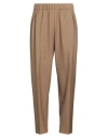 Laneus Man Pants Camel Size 32 Virgin Wool