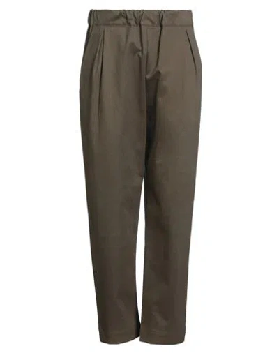 Laneus Man Pants Military Green Size 32 Cotton, Elastane